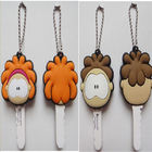 Japan 2D/3D rubber/silicone//soft PVC key holders/covers for promotion with beauty