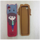 custom soft PVC/silicone/rubber mobile phone cases with cute design for decoration