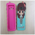 custom soft PVC/silicone/rubber mobile phone cases with cute design for decoration