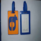 OEM custom plastic/silicone/rubber luggage tag for business trap with running man