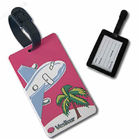 Manufacturer customized 3D effect PVC luggage tag for business trap