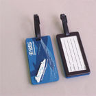 OEM custom plastic/silicone/rubber luggage tag for business trap with running man