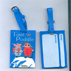 special double side 3D OEM custom logo plastic/silicone/rubber luggage tags with words