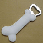 custom  white lovely frog shape metal bottle opener with PVC coats