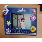 charming 3D effect cartoon cat silicone/ soft pvc / plastic photo/picture standing frame