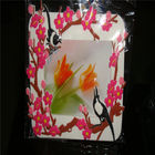 hot selling silicone/soft pvc / plastic charming flowers photo/picture standing frame