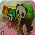 New cute design decorative rubber/silicone//soft PVC key hold/cover with animal shape head