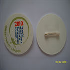 promotional custom round silicone/rubber/soft pvc/ plastic brooches with customized logo