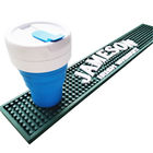 Green Color 60X10X1CM Anti-Slip point surface Soft Rubber PVC Drink Bar Mat