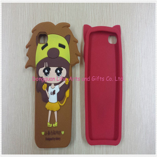 promotional  custom silicone/soft pvc/rubber silicone mobile cases with cute photo