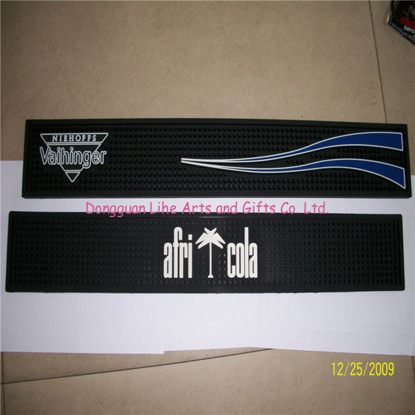 colorful custom silicone /soft pcv bar mats /coasters with logo debossed/printed/embossed