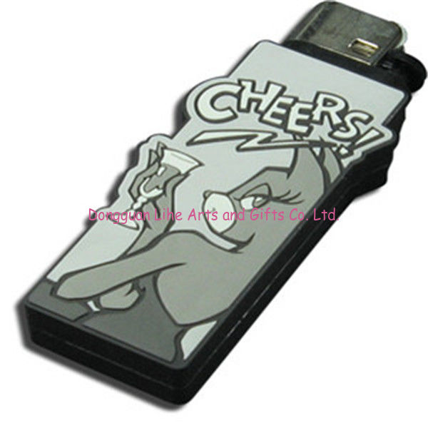 hot selling decorative custom design cigarette silicone lighter cover with square shape