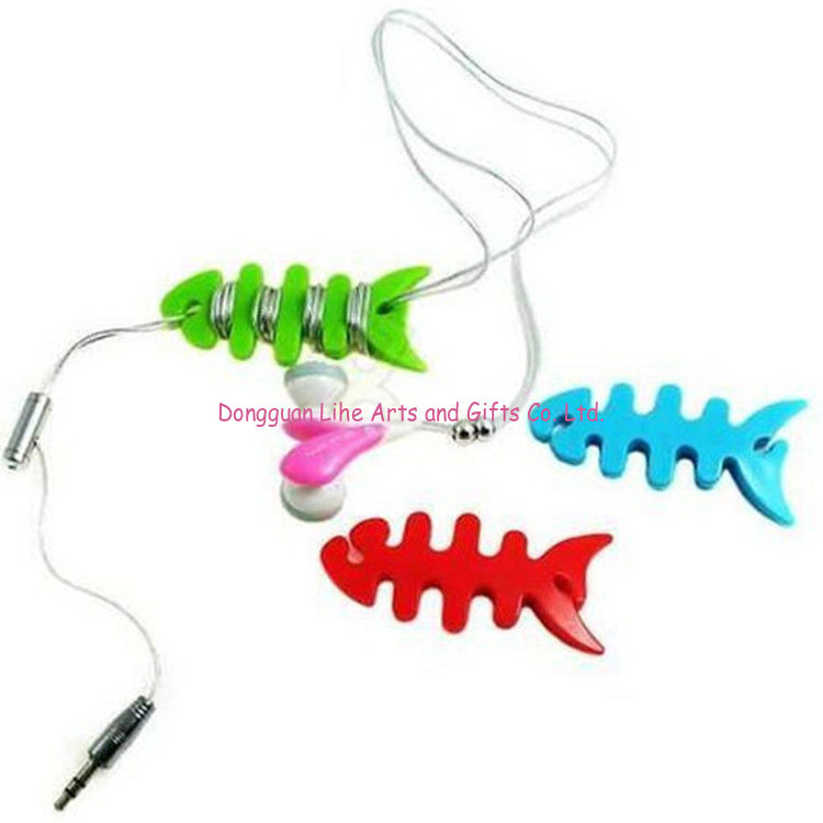 Silicone Practical styling cable wire winder for ear phone /Custom Design Welcome