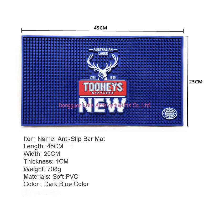 2019 hot advertisement gift bar accessories pvc bar mat/beer accessories flexible bar runner