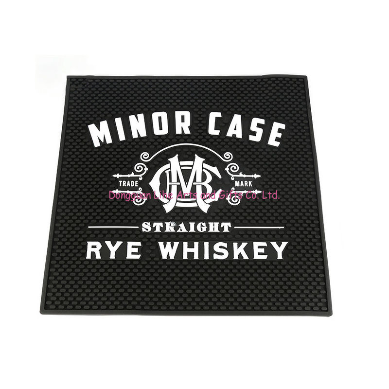 Factory massive mould rubber PVC beer drip pad drain bar mat with logo