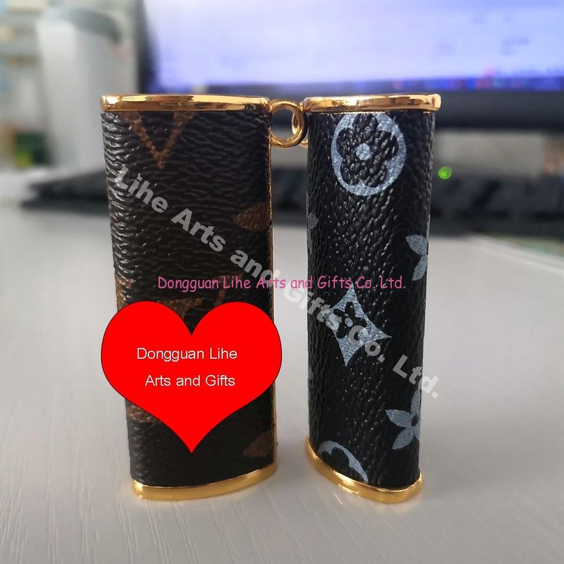 popular product various colors custom plain genuine leather lighter cover